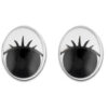 Rulleøjne ovale med vipper 8mm