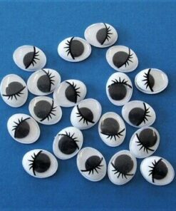 Rulleøjne ovale med vipper 8mm