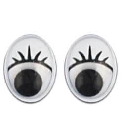 Rulleøjne ovale med vipper 8mm