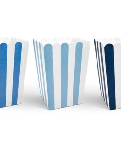 Popcorn bægre blå med striber