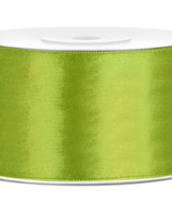 Satinbånd æble grøn 38 mm