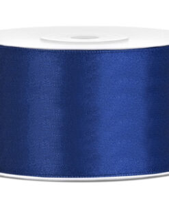 Satinbånd blå 38 mm