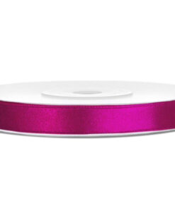 Satinbånd fuchsia 6 mm