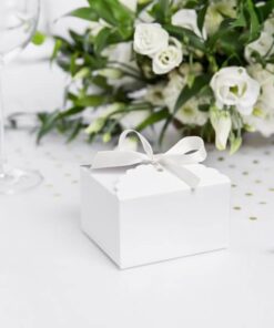 Satinbånd hvid 12 mm