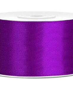 Satinbånd lilla 38 mm