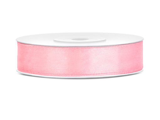 Satinbånd lys pink 12 mm