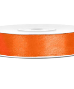 Satinbånd orange 12 mm