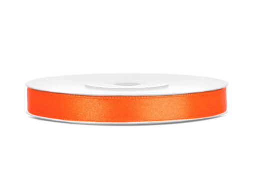 Satinbånd orange 6 mm