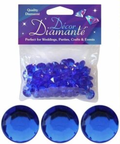 Kunstige pynte diamanter safir blå