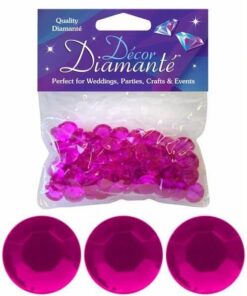 Kunstige pynte diamanter cerise