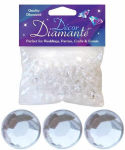 Kunstige pynte diamanter klare