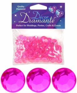 Kunstige pynte diamanter pink