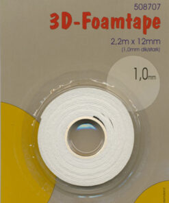 Dobbeltklæbende skum tape 1mm