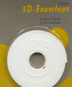 Dobbeltklæbende skum tape 2,4mm