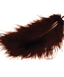 Fjer marabou brune