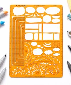 GRAPH'IT stencil tegneskabelon GI42431 til manga og comic tegning