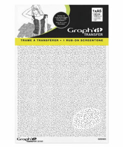 Graph’it Transfer Rub-On screentone A5 GI00403 transferark med prikmønster