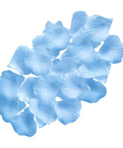 Lyseblå rosenblade til bordpynt