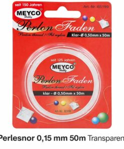 Transparent perlesnor 0,15 mm 50 meter til smykkefremstilling og perler