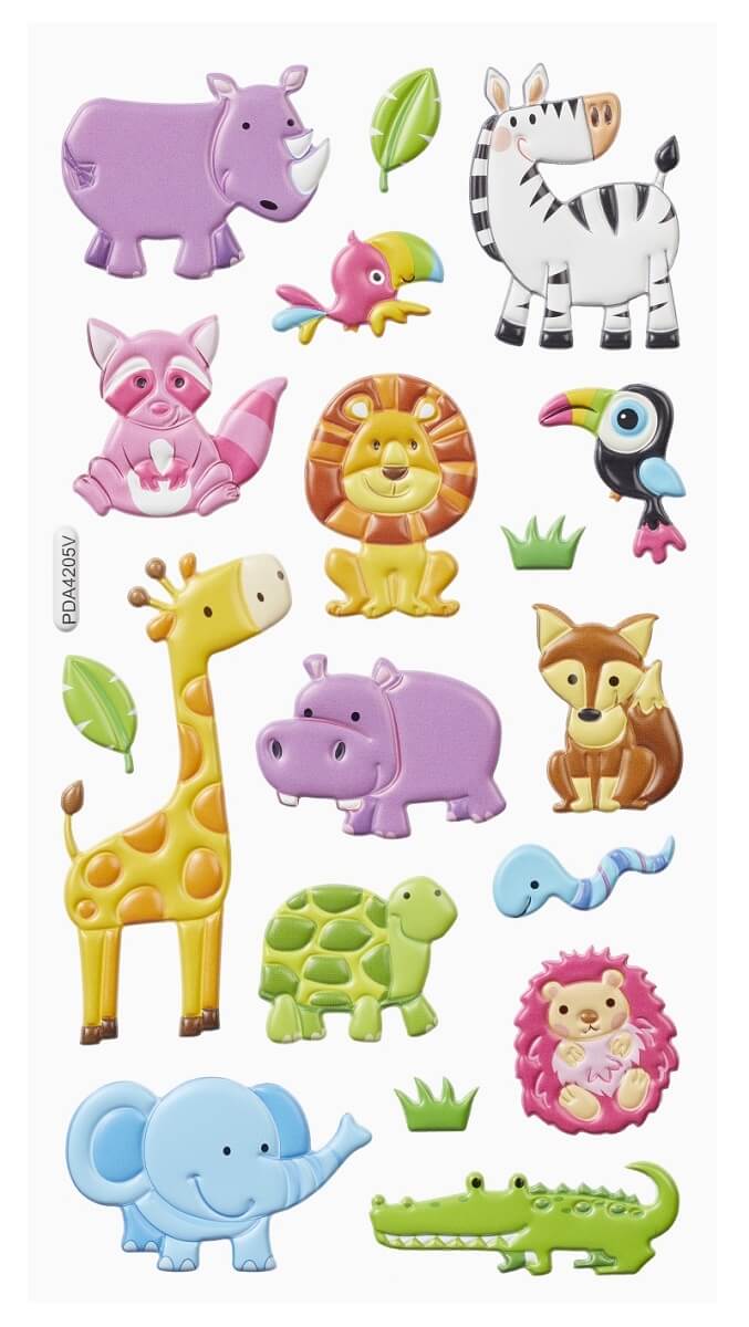 Stickers med dyre motiver Softy