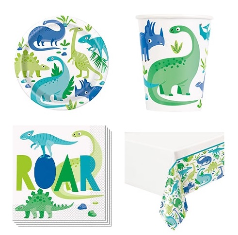 Dinosaur fødselsdag paptallerkner