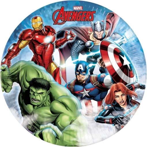 mighty avengers fødselsdag paptallerkner