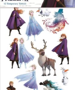 Disney Frozen midlertidige tatoveringer til børn med Elsa, Anna, Olaf og Sven motiver