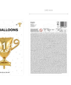 Folie ballon guld pokal