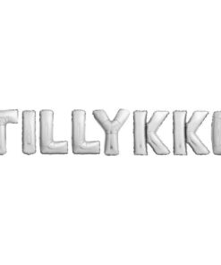 Folie balloner med tillykke sølv