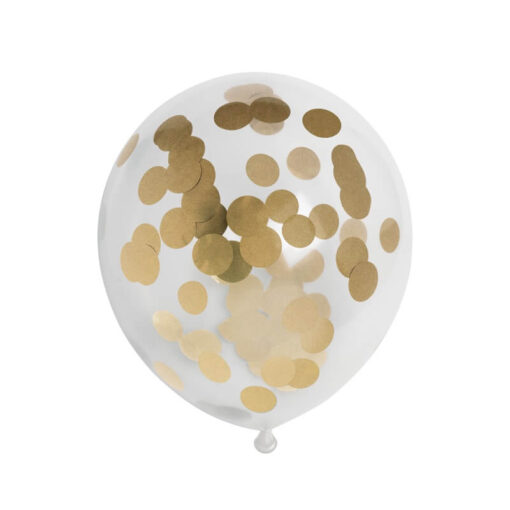 Guld konfetti balloner