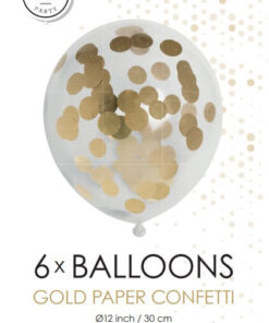 Guld konfetti balloner