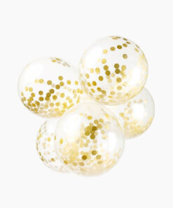 Guld konfetti balloner