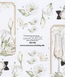3D ark champagne Dan Quick 89199 til kortfremstilling og scrapbooking