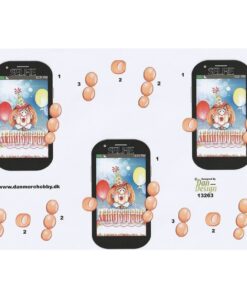 3D ark med selfie fødselsdagsmotiv fra Dan Design til kortfremstilling og scrapbooking