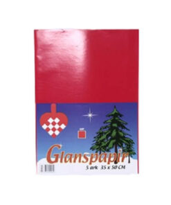 Glanspapir rød