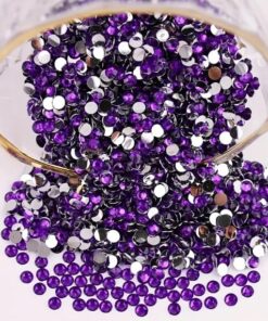Rhinsten 6mm mørk lilla
