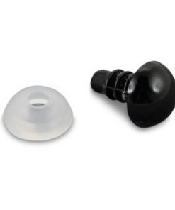 Sikkerhedsøjne runde sorte 5mm