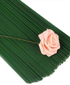 Blomsterpinde metal grønne 1,2mm til papirblomster