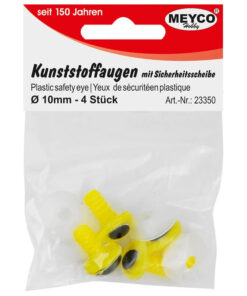 Sikkerhedsøjne runde gule 10mm