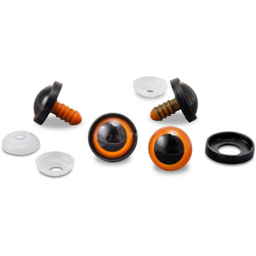 Sikkerhedsøjne runde orange 14mm