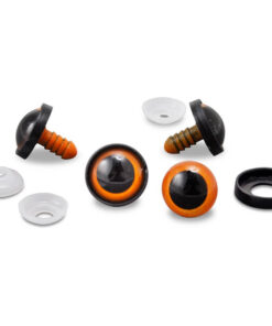 Sikkerhedsøjne runde orange 12mm