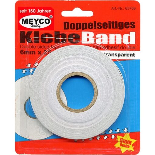 Dobbeltklæbende tape 6mm