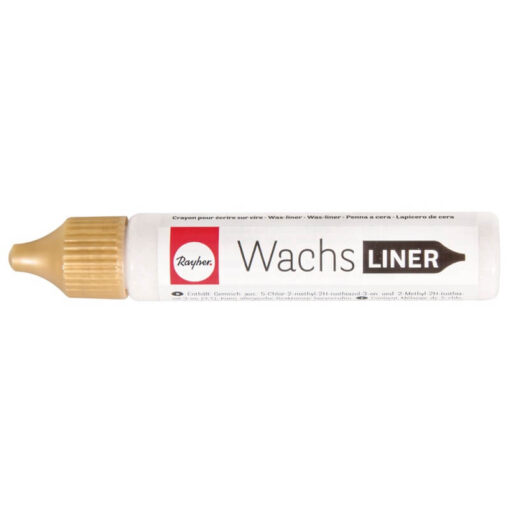 Lysvoks pen glitter guld farve