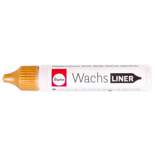 Lysvoks pen gylden gul