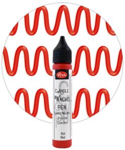 Lysvoks pen rød