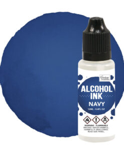 Alcohol Ink Navy