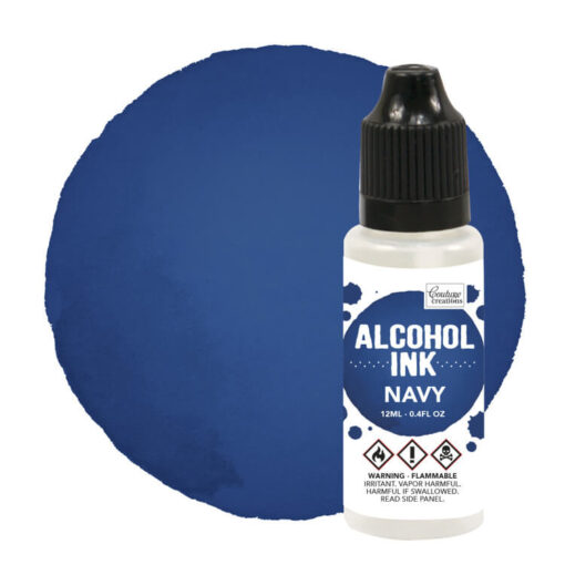 Alcohol Ink Navy