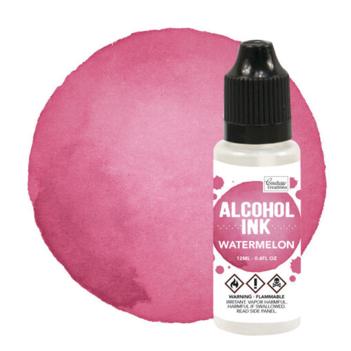 Alcohol Ink Pink Red Coral Watermelon