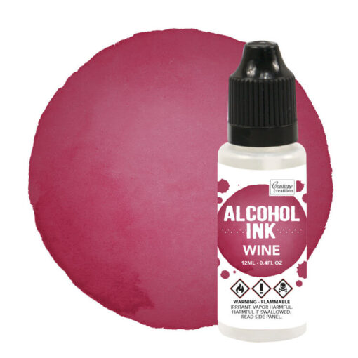 Alcohol Ink Burgundy Cranberry Wine