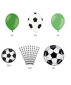Fodbold fødselsdag pakke 60 dele